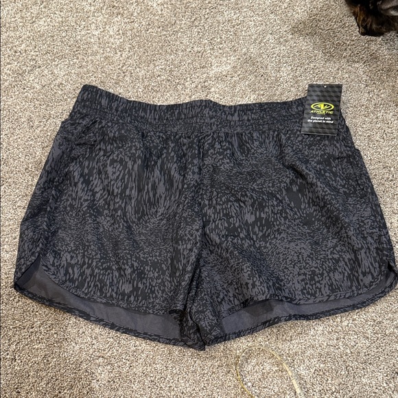 Black Patterned Women Shorts - Picture 1 of 2